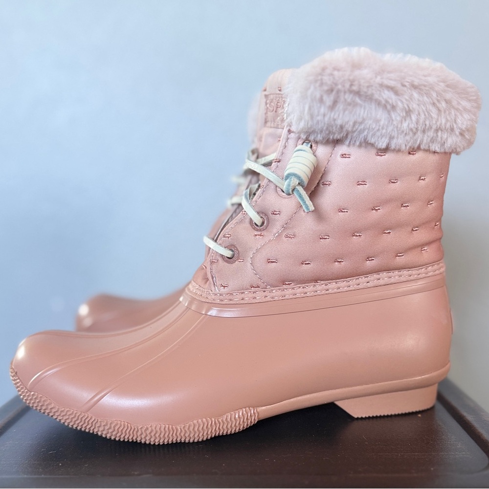 Sperry Women's Saltwater Shibori Rose Duck Boots